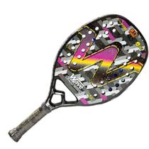 Raquete de Beach Tennis Wave Super Touch Preto e Cinza Carbono 3k