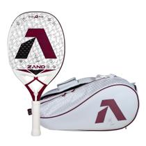 Raquete De Beach Tennis Zand Z Bruxo 2026 12k Antomi Ramos Branco + Raqueteira Z-BRUXO 2026 Raquete De Beach Tennis Zand Z Bruxo 2026 12k Antomi Ramos Branco + Raqueteira Z-BRUXO 2026