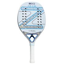 Raquete de Beach Tennis Zeiq New Light Leo Branco 3k