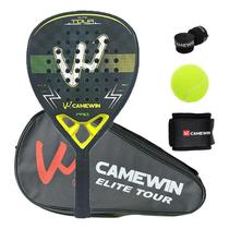 Raquete de padel de fibra de carbono 360g com bolsa 125g 46cm