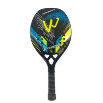 Raquete de Padel em Fibra de Carbono 3K 4009 azul-esverdeado