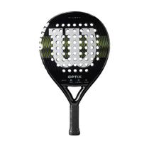 Raquete de padel Wilson Optix V1 preta/verde Grip 2-4 1/4 Raquete de padel Wilson Optix V1 preta/verde Grip 2-4 1/4