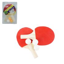 Raquete de ping pong com 2 pecas + 3 bolinhas