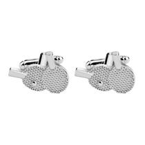 Raquete de pingue-pongue Cufflinks para homens, liga leve, 1,6 cm 2,2 cm Raquete de pingue-pongue Cufflinks para homens, liga leve, 1,6 cm 2,2 cm