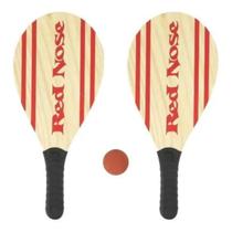 Raquete de Praia Frescobol Red Nose com Duas Raquetes, Bola e Sacola Bel Fix Raquete de Praia Frescobol Red Nose com Duas Raquetes, Bola e Sacola Bel Fix