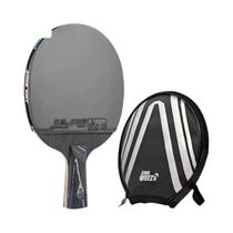 Raquete De Tênis De Mesa Profissional Preta De 7 Camadas Com Borracha Hurricane 3 Para Spin E Raquete De Tênis De Mesa Profissional Preta De 7 Camadas Com Borracha Hurricane 3 Para Spin E