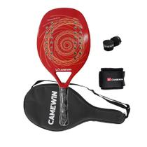 Raquete de tênis de padel CAMEWIN em fibra de carbono 18k 360g + 10g