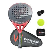 Raquete de tênis de padel CAMEWIN em fibra de carbono 18k 360g + 10g Raquete de tênis de padel CAMEWIN em fibra de carbono 18k 360g + 10g