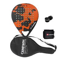 Raquete de tênis de padel CAMEWIN em fibra de carbono 18k 360g + 10g Raquete de tênis de padel CAMEWIN em fibra de carbono 18k 360g + 10g