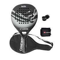 Raquete de tênis de padel CAMEWIN em fibra de carbono 18k 360g + 10g
