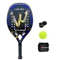 Raquete de tênis de padel CAMEWIN em fibra de carbono 18k 360g + 10g Raquete de tênis de padel CAMEWIN em fibra de carbono 18k 360g + 10g