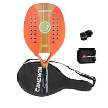 Raquete de tênis de padel CAMEWIN em fibra de carbono 18k 360g + 10g