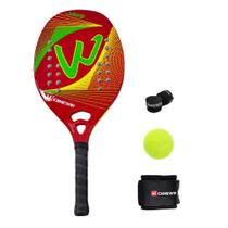 Raquete de tênis de padel CAMEWIN em fibra de carbono 18k 360g + 10g