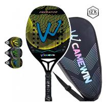Raquete de tênis de praia Camewin 100% fibra de carbono 12k Predator