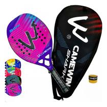 Raquete de tênis de praia Camewin Carbon Fiber Full 3k para adultos Raquete de tênis de praia Camewin Carbon Fiber Full 3k para adultos