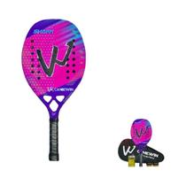 Raquete de Tênis de Praia Camewin - Fibra de Carbono 3K - Superfície Rugosa