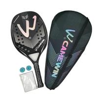 Raquete De Tênis De Praia Em Fibra De Carbono 3K Com Superfície Rugosa Para Homens, Mulheres E - CAMEWIN
