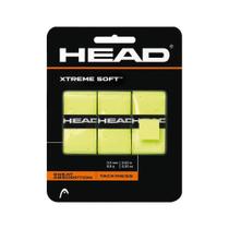 Raquete de tênis Overgrip HEAD Xtreme Soft, pacote com 3 unidades, amarela Raquete de tênis Overgrip HEAD Xtreme Soft, pacote com 3 unidades, amarela
