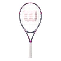Raquete de Tênis Wilson Tour Slam - Adulto - Rosa/Cinza