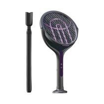 Raquete Elétrica Automática Recarregável USB Com Rede Telescópica Rotativa De Ampla Cobertura E Raquete Elétrica Automática Recarregável USB Com Rede Telescópica Rotativa De Ampla Cobertura E