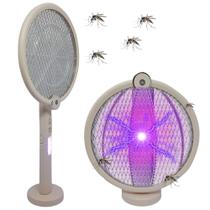 Raquete Elétrica E Armadinha Mata Mosquito 3000v Anti Proteção de Choque DP839 - Luatek