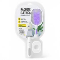 Raquete Elétrica Mata Insetos Recarregável com Base e Luz UV LED USBC Mata Mosquitos e Pernilongos 2 em 1 Portátil e Segura Raquete Elétrica Mata Insetos Recarregável com Base e Luz UV LED USBC Mata Mosquitos e Pernilongos 2 em 1 Portátil e Segura