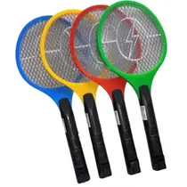 Raquete Elétrica Mata Insetos Recarregável Mosca Pernilongos Bivolt 110v/220v