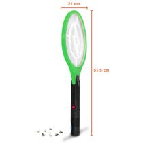 Raquete Elétrica Mata Moscas Mosquito Pernilongo Recarregavel Verde VD Raquete Elétrica Mata Moscas Mosquito Pernilongo Recarregavel Verde VD