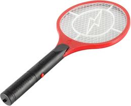 Raquete Elétrica Mata Mosquito Dengue Insetos Recarregável Na Tomada