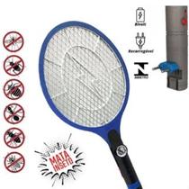 Raquete Elétrica Mata Mosquito, Insetos Recarregável