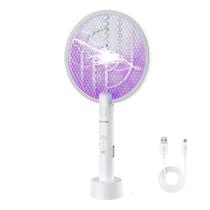 Raquete Elétrica Mata Mosquito Pernilongos Recarregável Usb Luz Uv Pronta Entrega