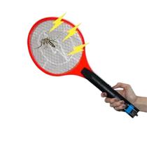 Raquete Elétrica Mata Mosquito Recarregável Cor Variado - MAXXIMUS