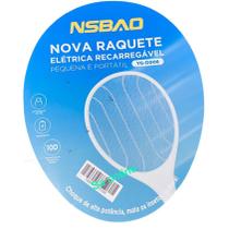 Raquete Elétrica Mata Mosquito Recarregável Usb Nsbao Yg-d008