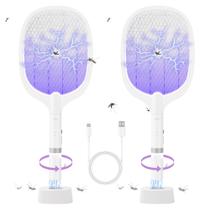 Raquete Elétrica Mata-Mosquitos Bug Parking 4000V Recarregável - Kit com 2 Raquete Elétrica Mata-Mosquitos Bug Parking 4000V Recarregável - Kit com 2