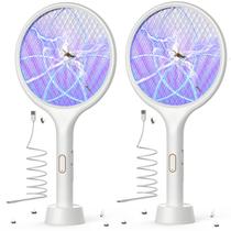 Raquete Elétrica Mata Mosquitos YISSVIC 4000V Recarregável com Modos Duplos Raquete Elétrica Mata Mosquitos YISSVIC 4000V Recarregável com Modos Duplos