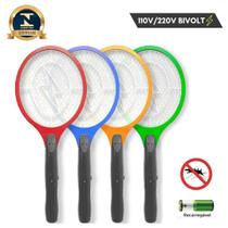 Raquete Elétrica Para Matar Mosquitos e Moscas Bivolt