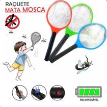 Raquete Elétrica para Mosquitos, Compacta, Recarregável e Eficiente