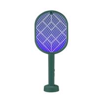 Raquete Elétrica Recarregável E Lâmpada Armadilha Para Mosquitos 2 Em 1, Eliminador De Insetos Raquete Elétrica Recarregável E Lâmpada Armadilha Para Mosquitos 2 Em 1, Eliminador De Insetos