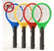 Raquete Elétrica Recarregável Portátil Mata Mosquitos, Inset