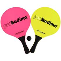 Raquete esportiva Proco Pro Kadima Paddles, conjunto de néon de 41 cm