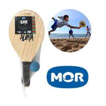 Raquete Frescobol E Bolinha Beach Tenis Profissional Mor