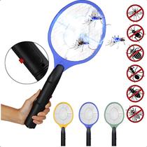 Raquete Inovadora Mata Insetos Recarregável Choque Compacta