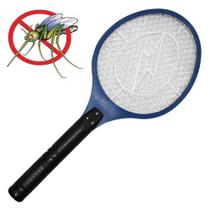 Raquete Mata Mosquito Inseto Mosca Pernilongo Elétrica Pilha - Brasfort
