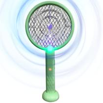 Raquete Mata Mosquito Mosca Dengue Pernilongo Com Base Armadilha com Luz que Atrai