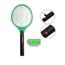 Raquete Mata Mosquito Mosca Insetos Choque Recarregável Top