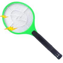 Raquete Mata Mosquito Recarregável Bivolt Verde Alfacell