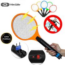 Raquete Moderna Exclusiva Recarregável Choque Compacta Original