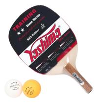 Raquete Ping Pong Caneta Profissional Aprovado ITTF + 2 Bolas Oficiais Tenis de Mesa