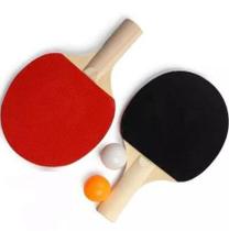 Raquete Ping Pong Tenis de Mesa Duas Bolinhas cor aleatoria