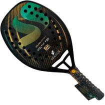 Raquete Seaside de Beach Tennis Gold Edition 6k Carbon